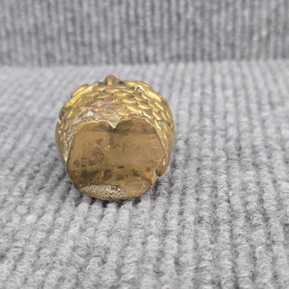 Vintage‎ Brass Owl Figurine Miniature Collectible Statue